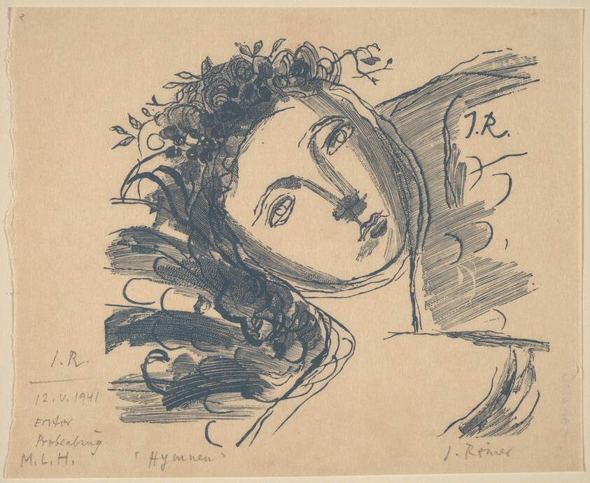 Illustration to Novalis, "Hymmen an die NachtRosenhammer"