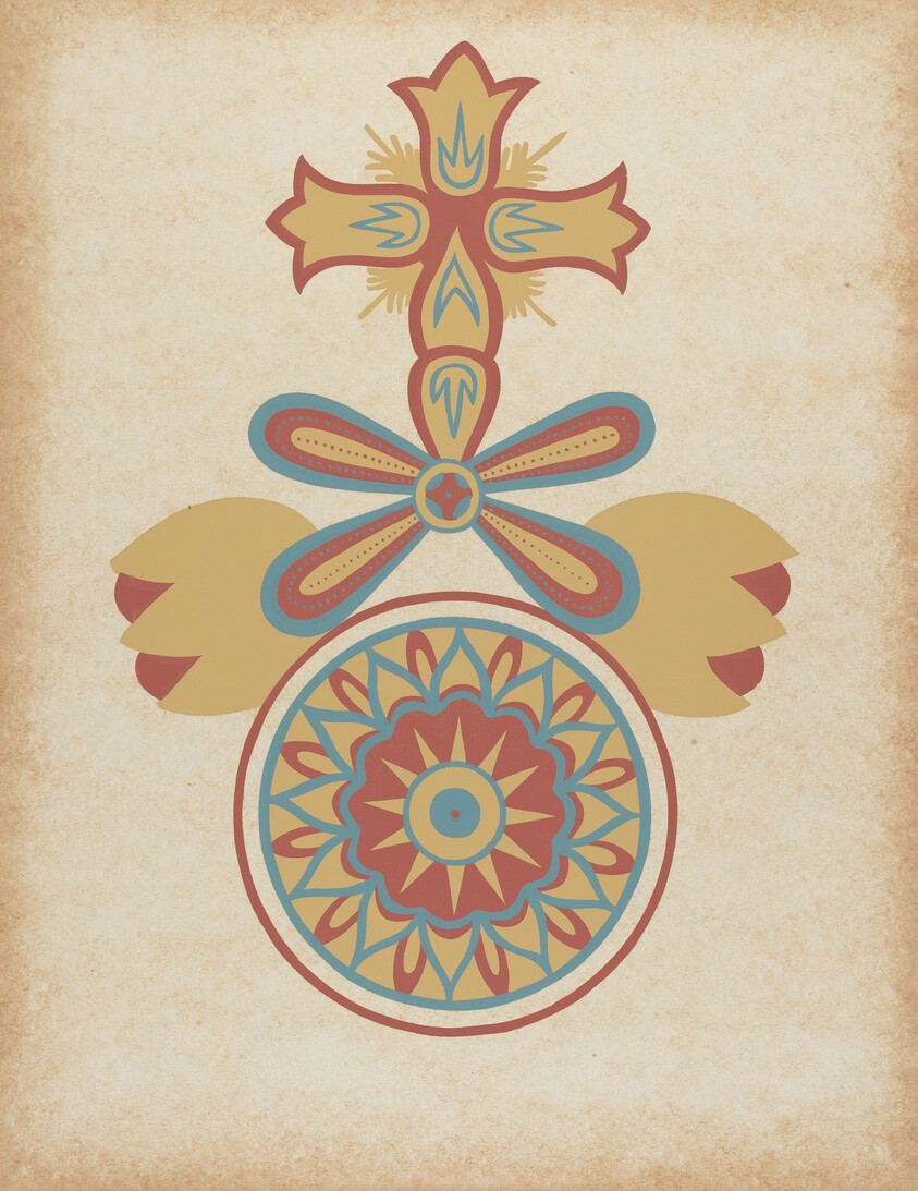 Santa Barbara Mission Doorway Design from the portfolio "Decorative Art of Spanish California"