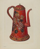 Toleware Coffee Pot, Charles Henning, c. 1940