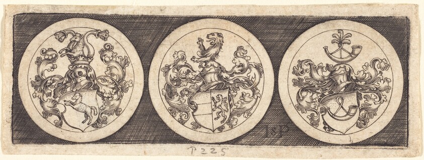 Three Medals with Coats of Arms