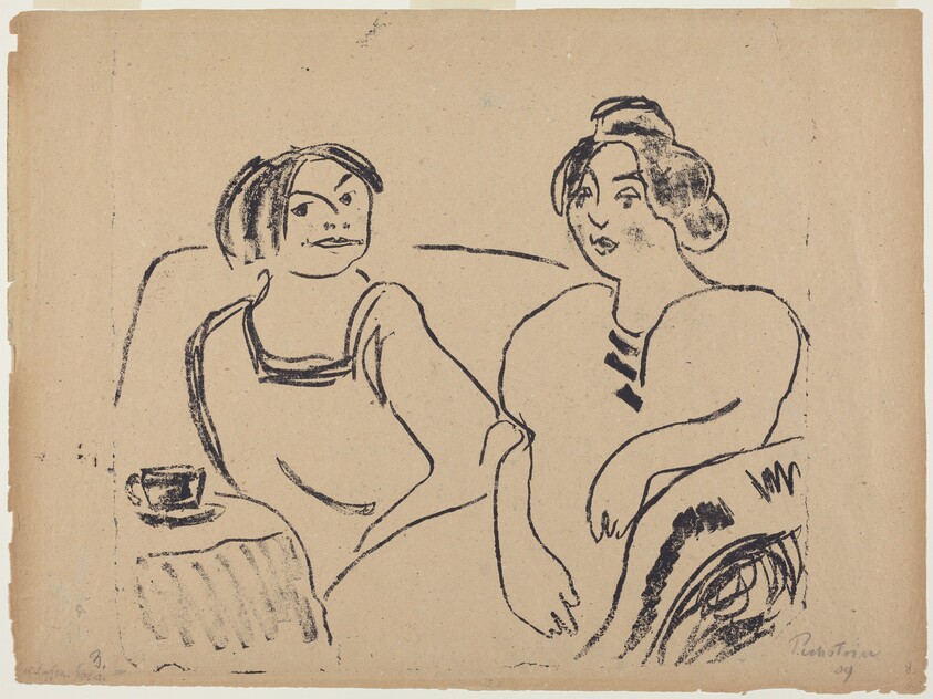 Two Women on a Sofa