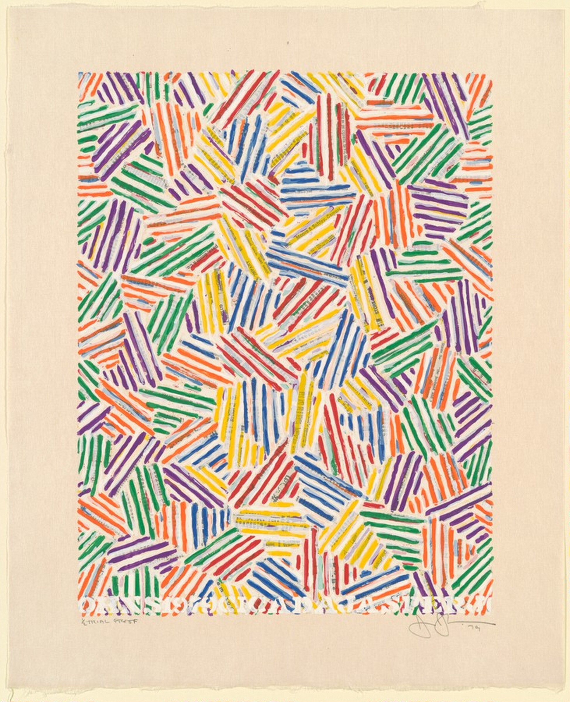 Cicada [trial proof], Jasper Johns, 1979