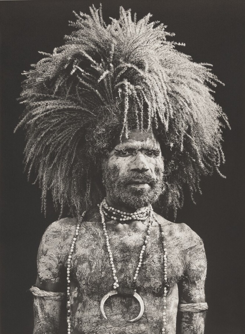 Performer of the singsing festival of Mount Hagen. Western Highlands Province. Papua New Guinea.
