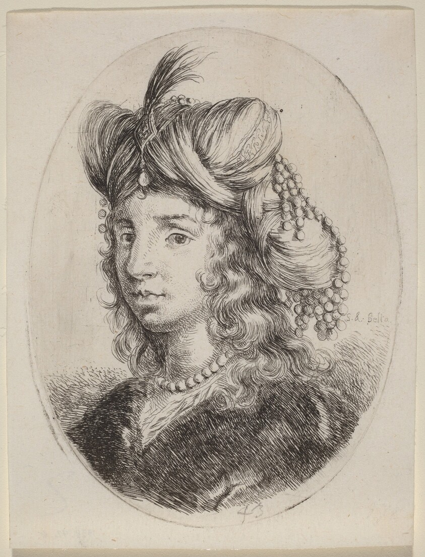 Sultaness Adorned with Pearls, Turned to the Left