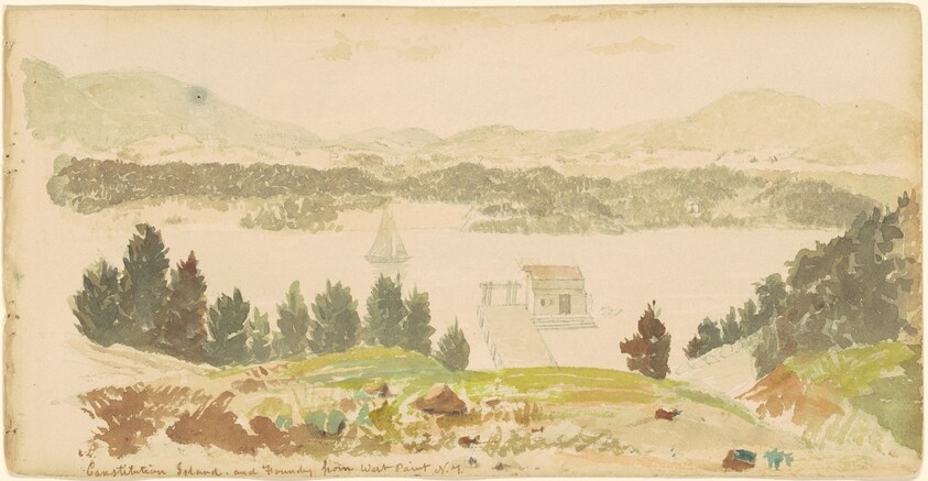 Constitution Island and Foundry from West Point, New York