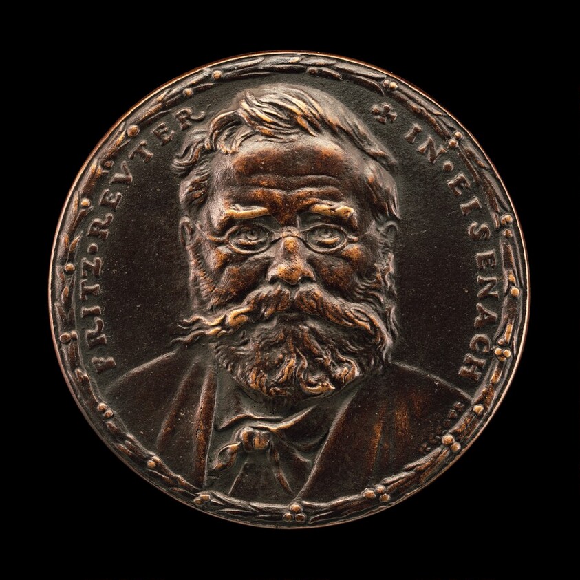 Fritz Reuter, 1810-1874, Writer [obverse]