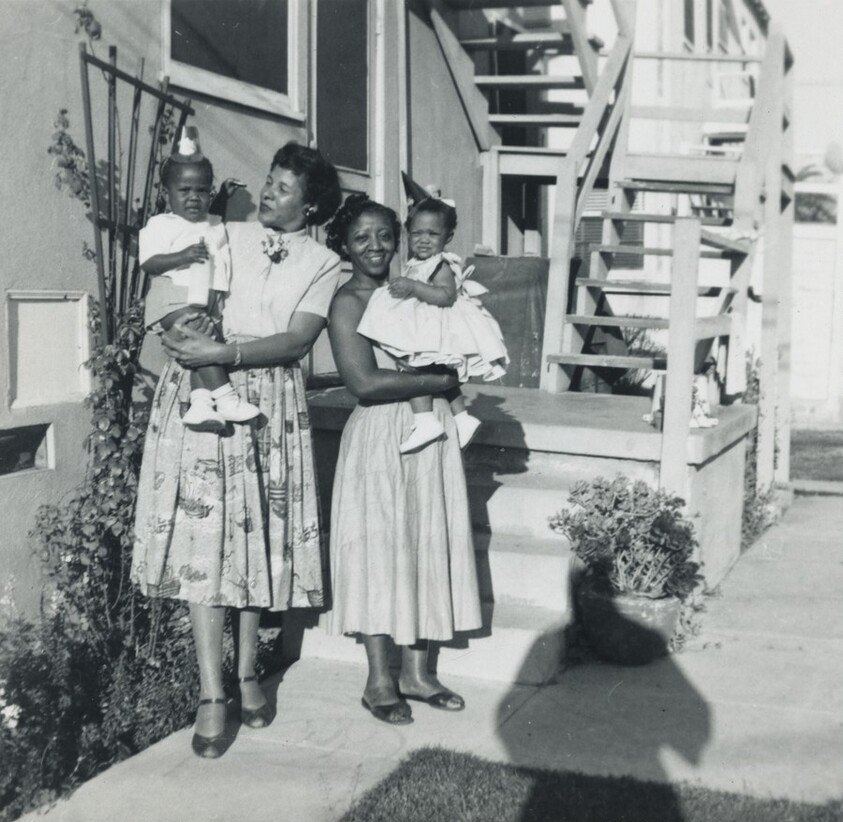 Untitled (Two women holding children)