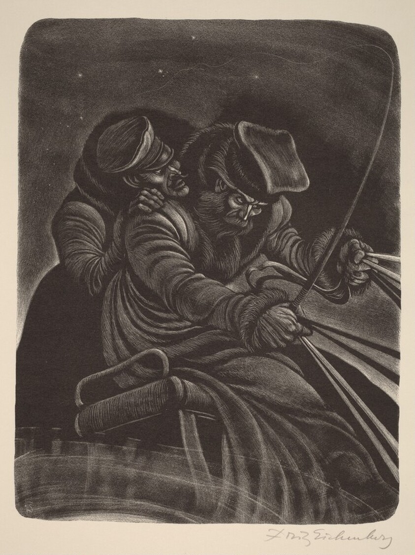 Dmitri on the Road (Book VIII: Mitya, facing p.316)