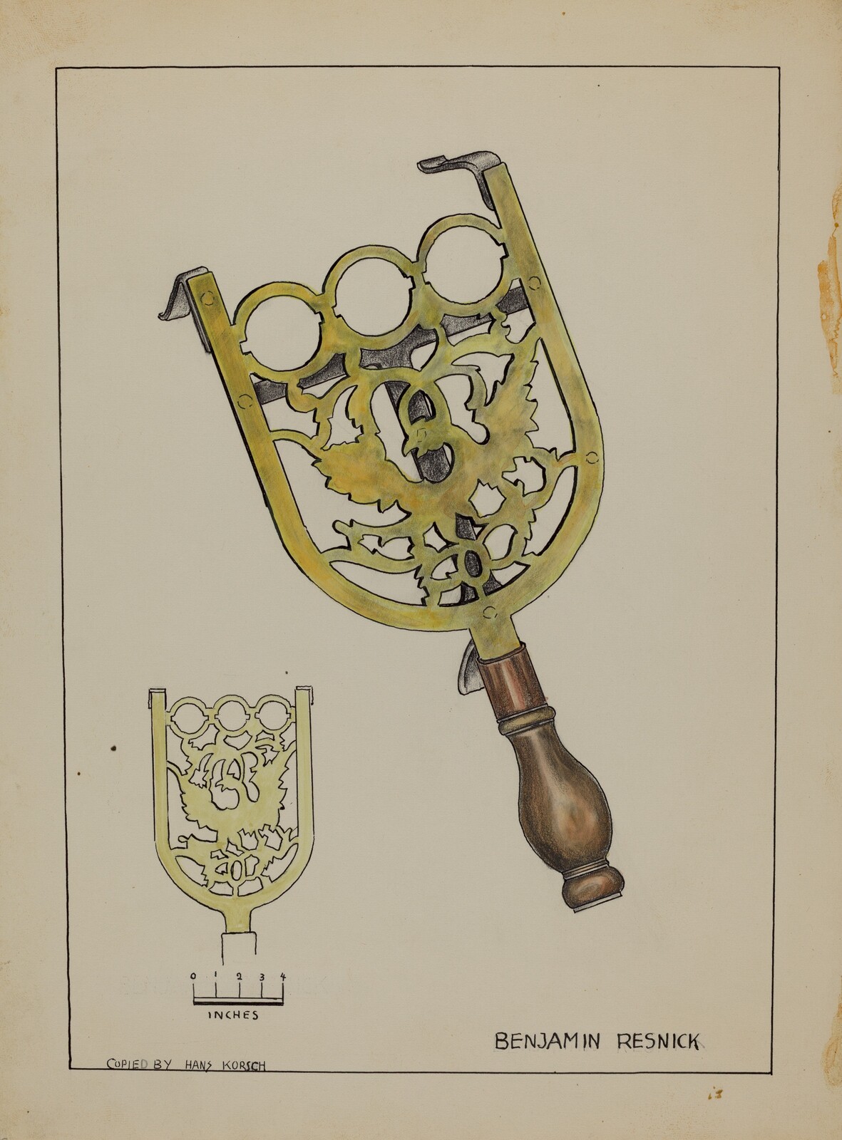 Trivet, Benjamin Resnick, c. 1936