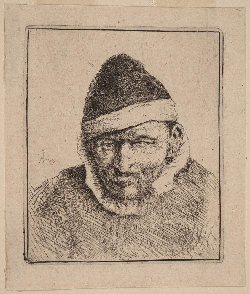 Bust of a Peasant in a Pointed Fur Cap
