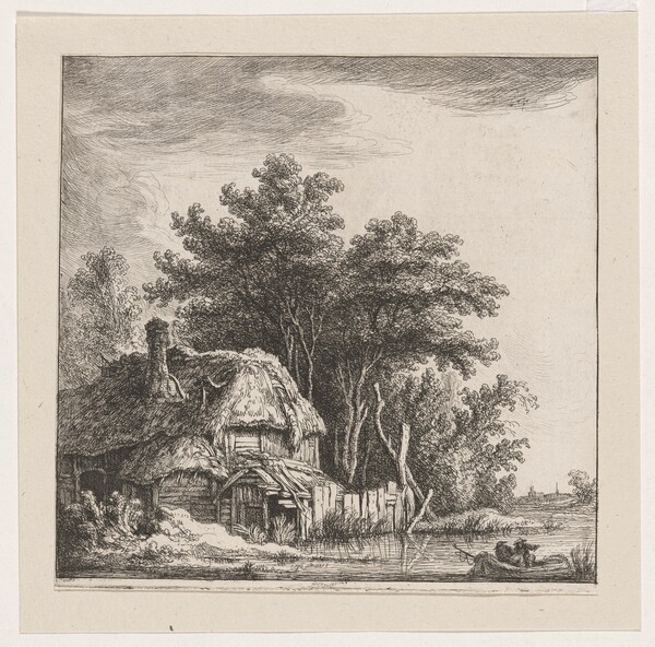 Landscape with Cottage on the Water