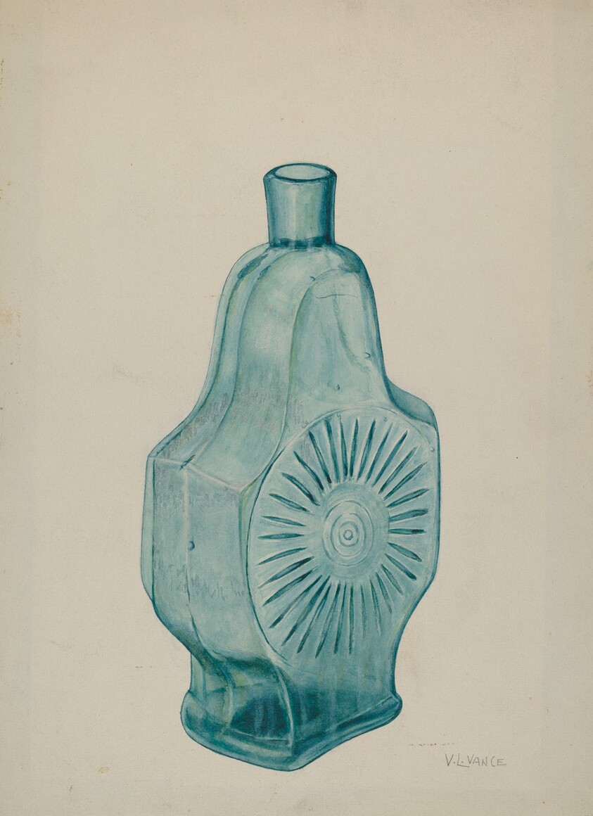 Blue-Green Flask