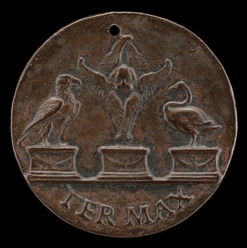 Cherub, Swan, and Eagle [reverse]