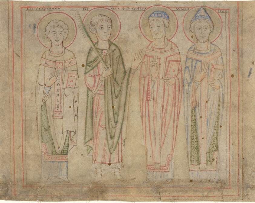 Saints Cyprian, Vitus, Stephan, and Cornelius