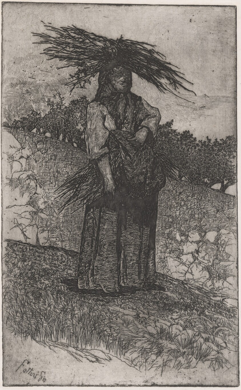La Boscaiola: Peasant Woman Carrying Wood