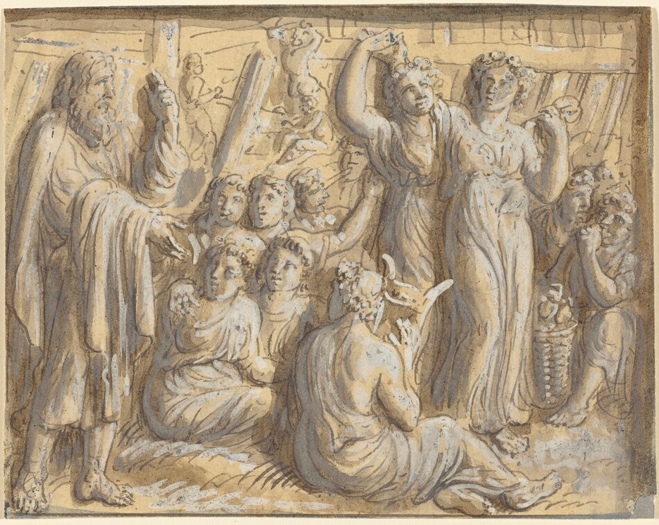 Moses Drawing Water From the Rock by Luigi Ademollo