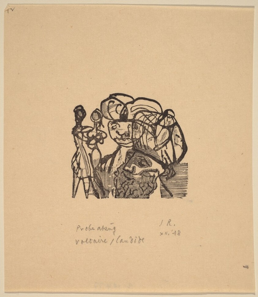 Illustration to Voltaire, "Candide"