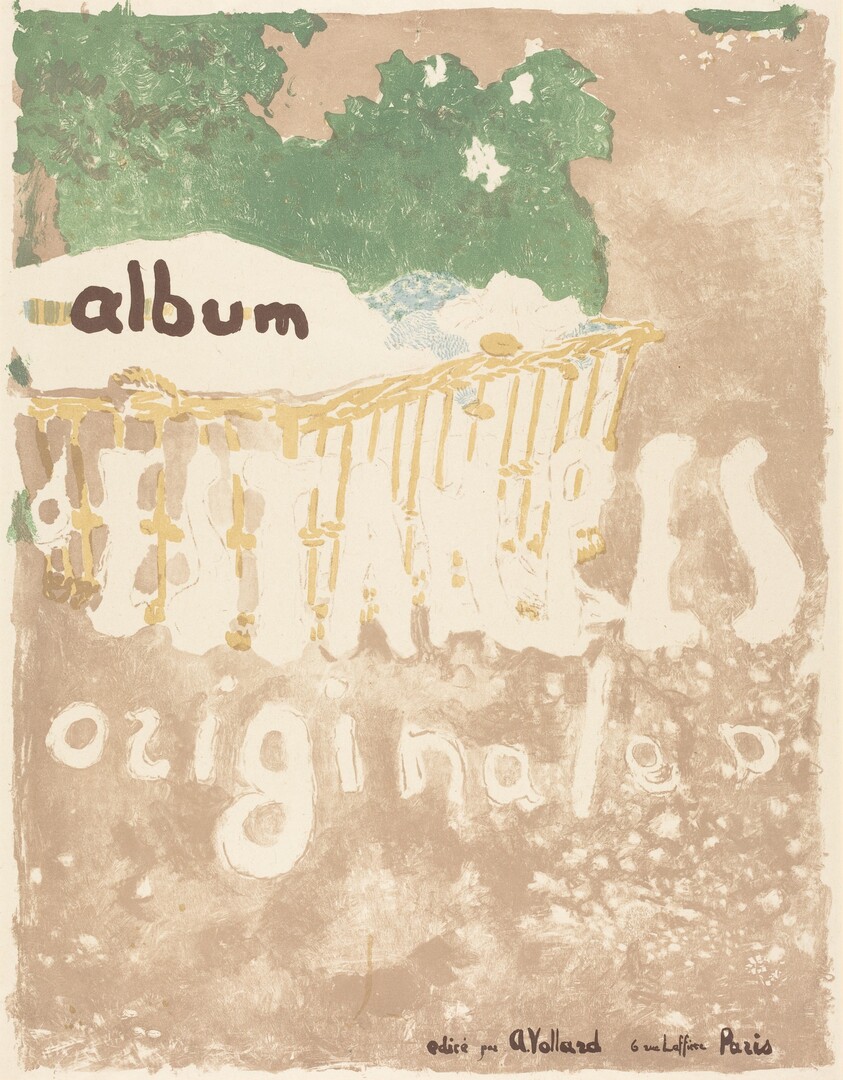 A Baby in a Basket Outdoors (Couverture pour L'Album d'estampes originales)