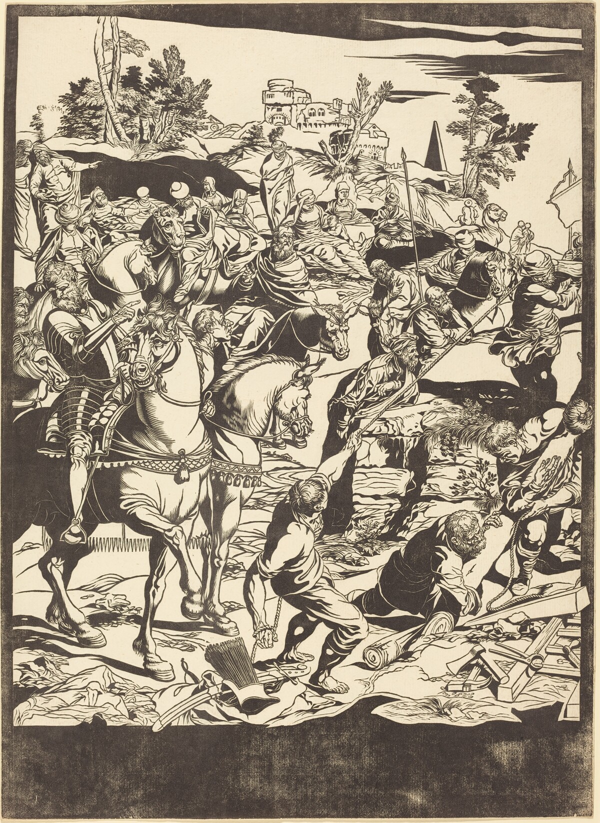 The Crucifixion [left plate]