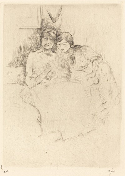 The Drawing Lesson (Berthe Morisot and her Daughter)