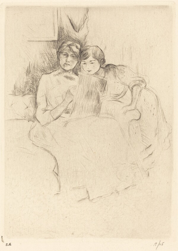 The Drawing Lesson (Berthe Morisot and her Daughter)