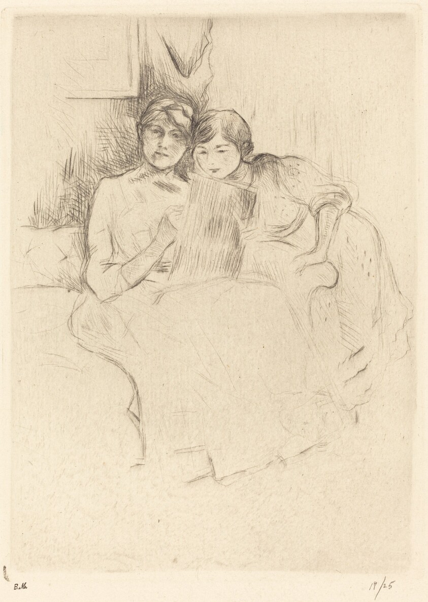 The Drawing Lesson (Berthe Morisot and her Daughter Julie Manet)