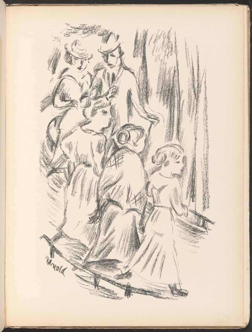 Die Straße (The Street) from Deutsche Graphiker der Gegenwart (German Printmakers of Our Time)