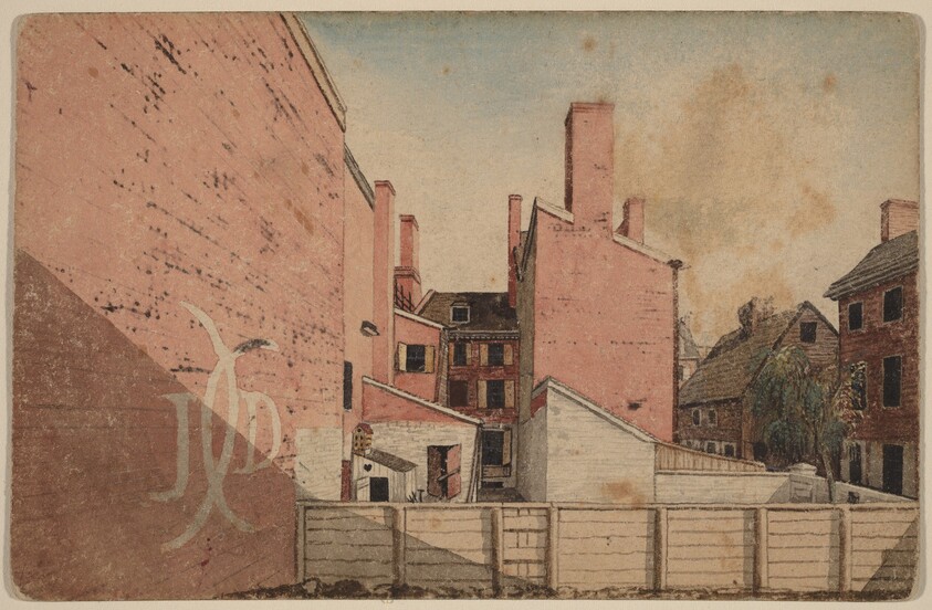 A View from an East Window in the Old Sugar House, No.3 Norris' Alley, Philadelphia