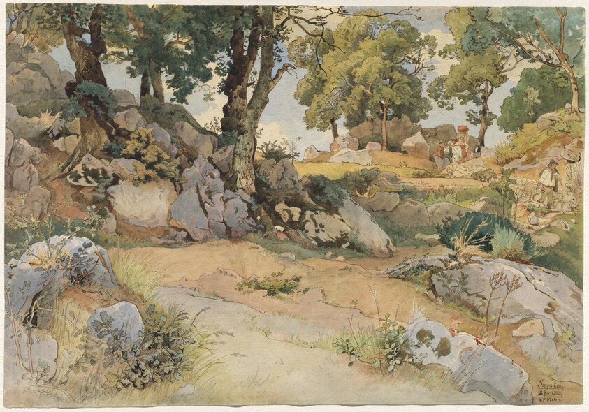 Rocks and Oaks in the Serpentara