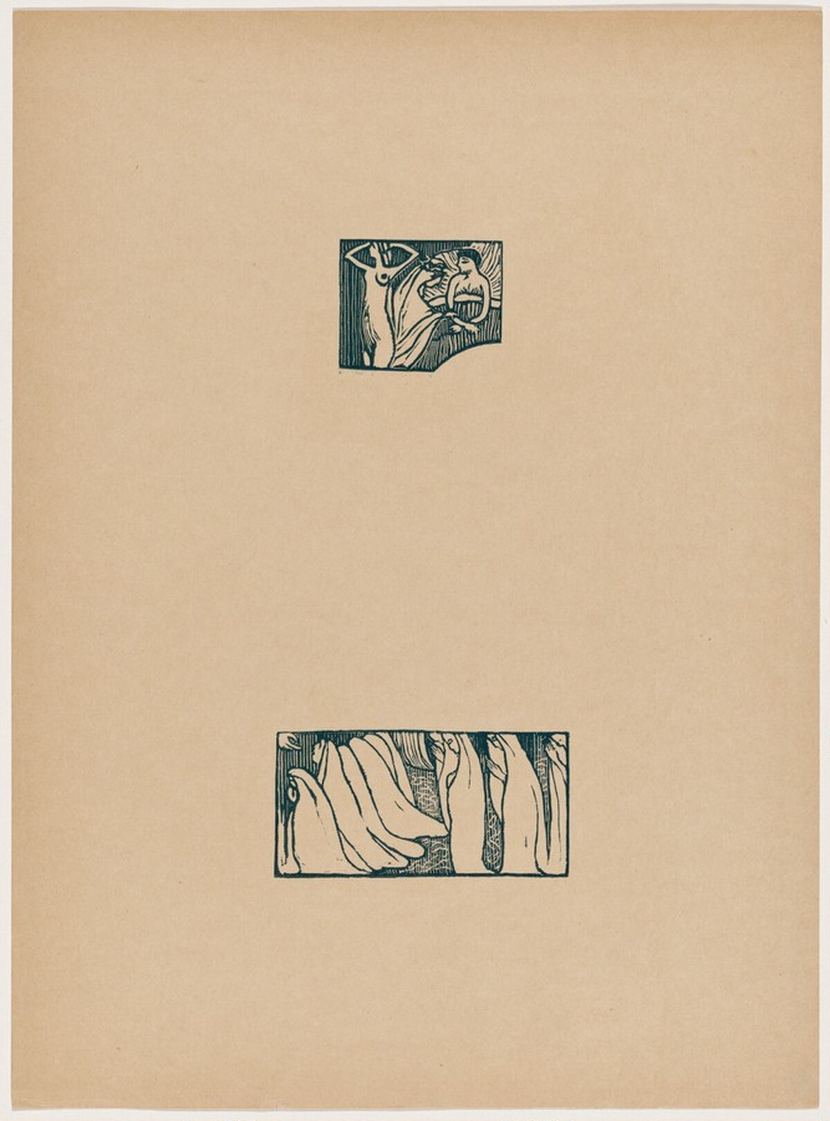 Deux essais de bois gravé pour Sagesse