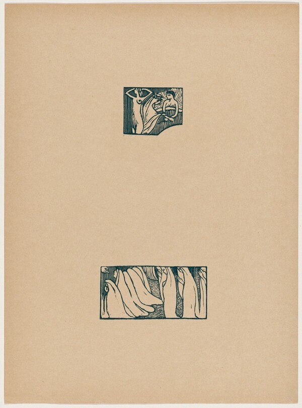 Deux essais de bois gravé pour Sagesse