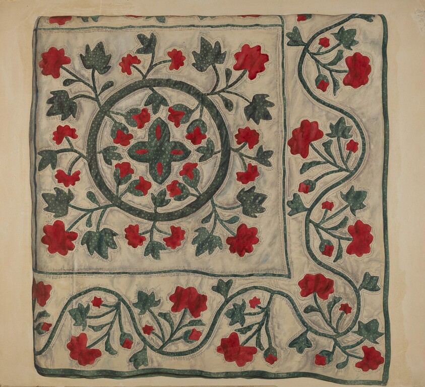 Quilt (Flowers in Circle)