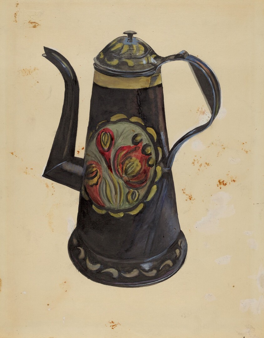 Toleware Coffee Pot