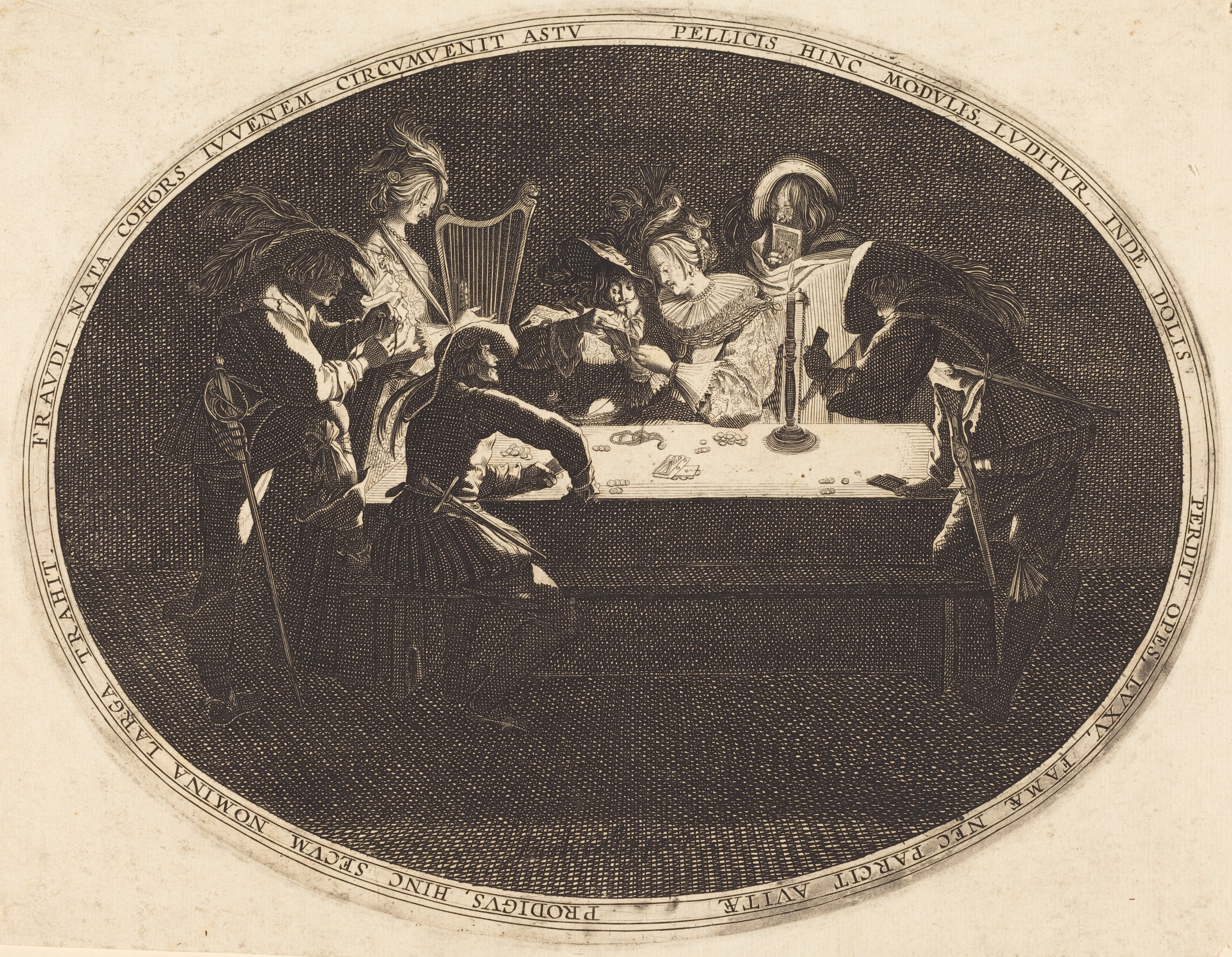 Noble Woman Wearing a Veil and a Dress Trimmed in Fur by