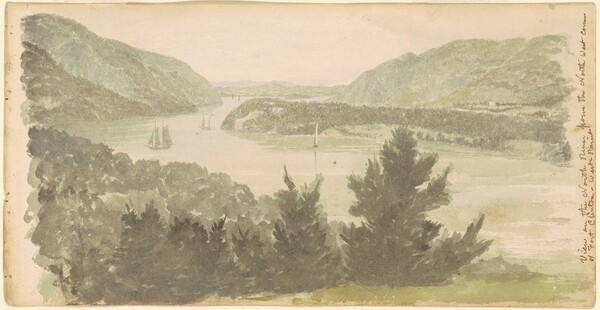 View of the North River from the North West Corner of Fort Clinton—West Point
