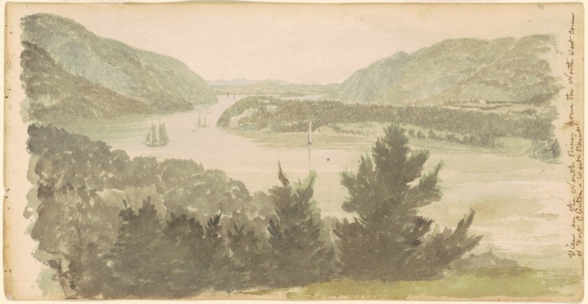 View of the North River from the North West Corner of Fort Clinton—West Point