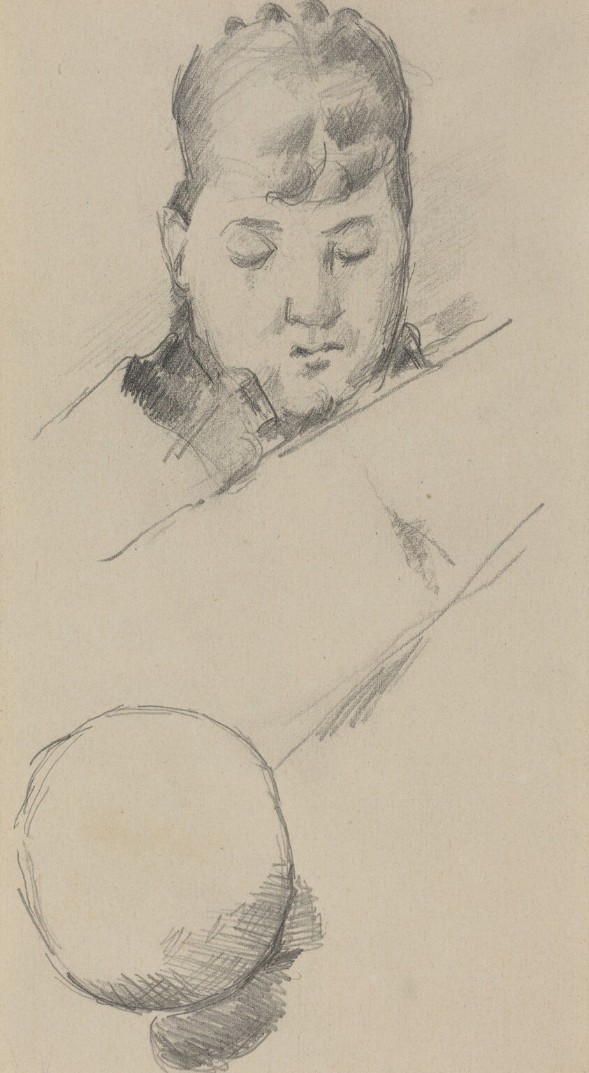 Bust of Madame Cezanne [verso]