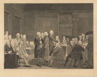 Congress Voting Independence, Edward Savage, after Robert Edge Pine, c. 1803, printed 1859-1906
