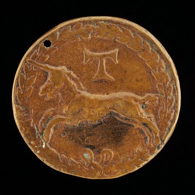 Springing Unicorn and Tau Cross [reverse]