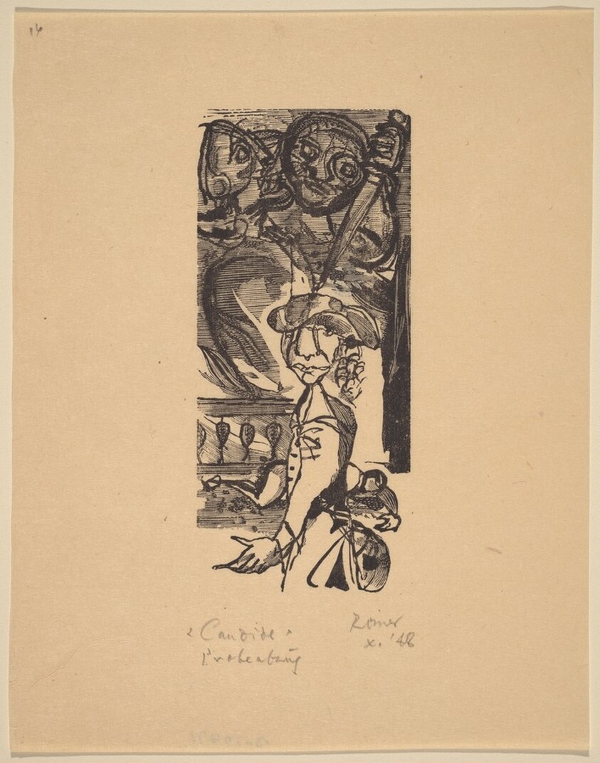 Illustration to Voltaire, "Candide"