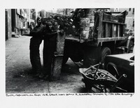 Boiler repairmen on East 12th Street near Avenue A, Manhattan December 4, 1986., Allen Ginsberg, 1986