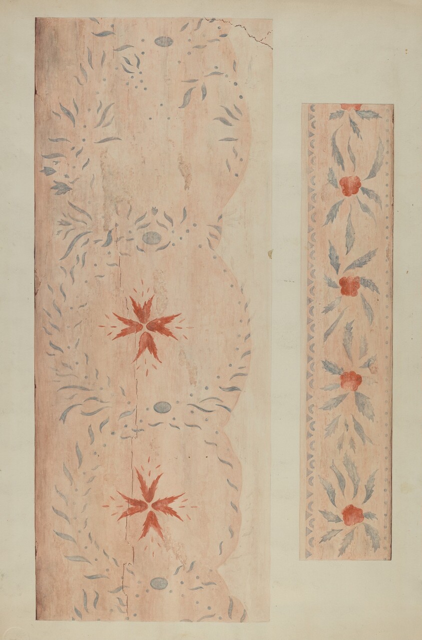 Stencilled Wall (From an Inn)