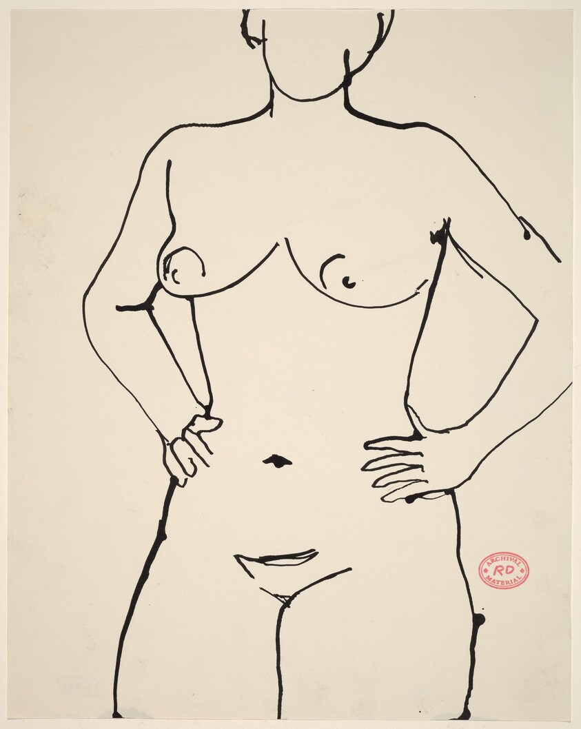 Untitled [nude with hands on her hips]