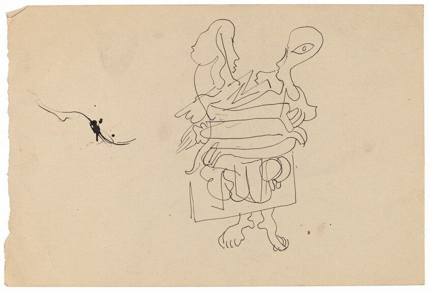 Two-headed Abstract Figure