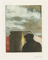 Untitled (Landscape with Figure), Joseph Cornell, 1972