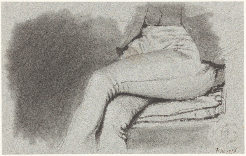 Study of a Seated Man's Legs