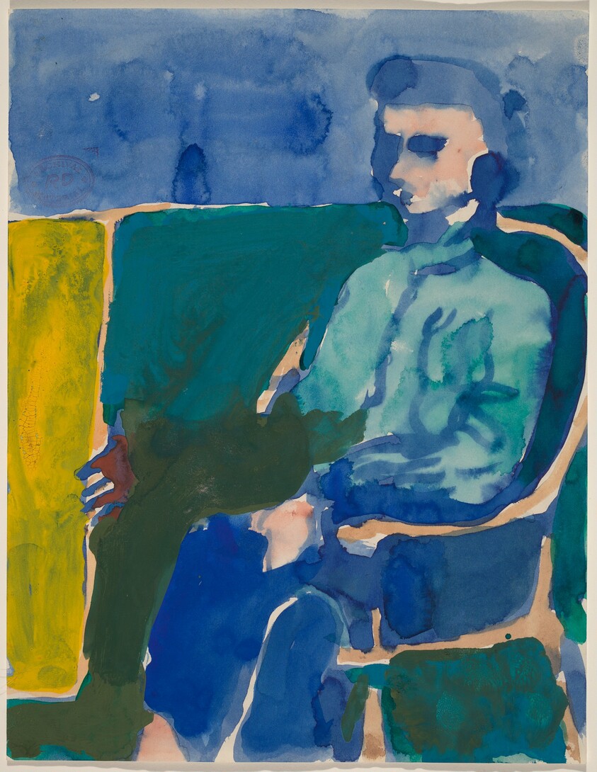 Untitled [figure in an armchair]