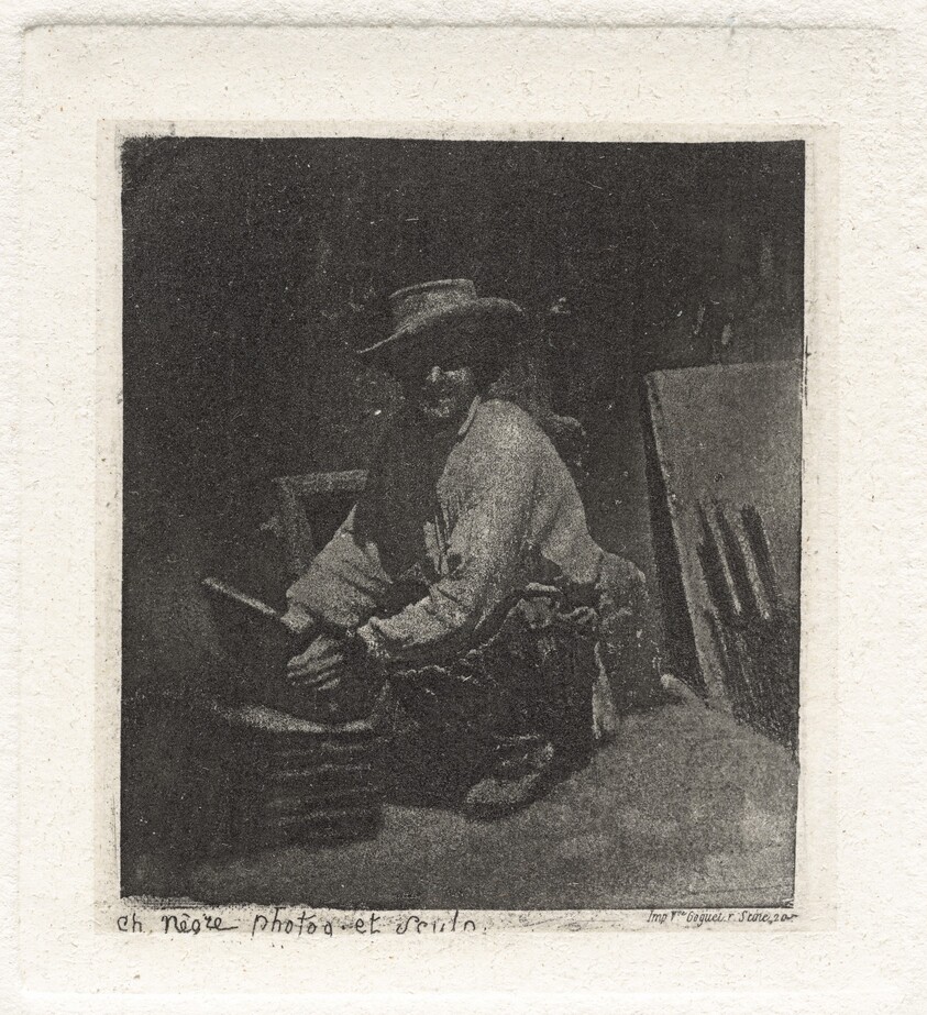 Planche I – Le Maçon Accroupi (Plate I – The Crouching Mason)