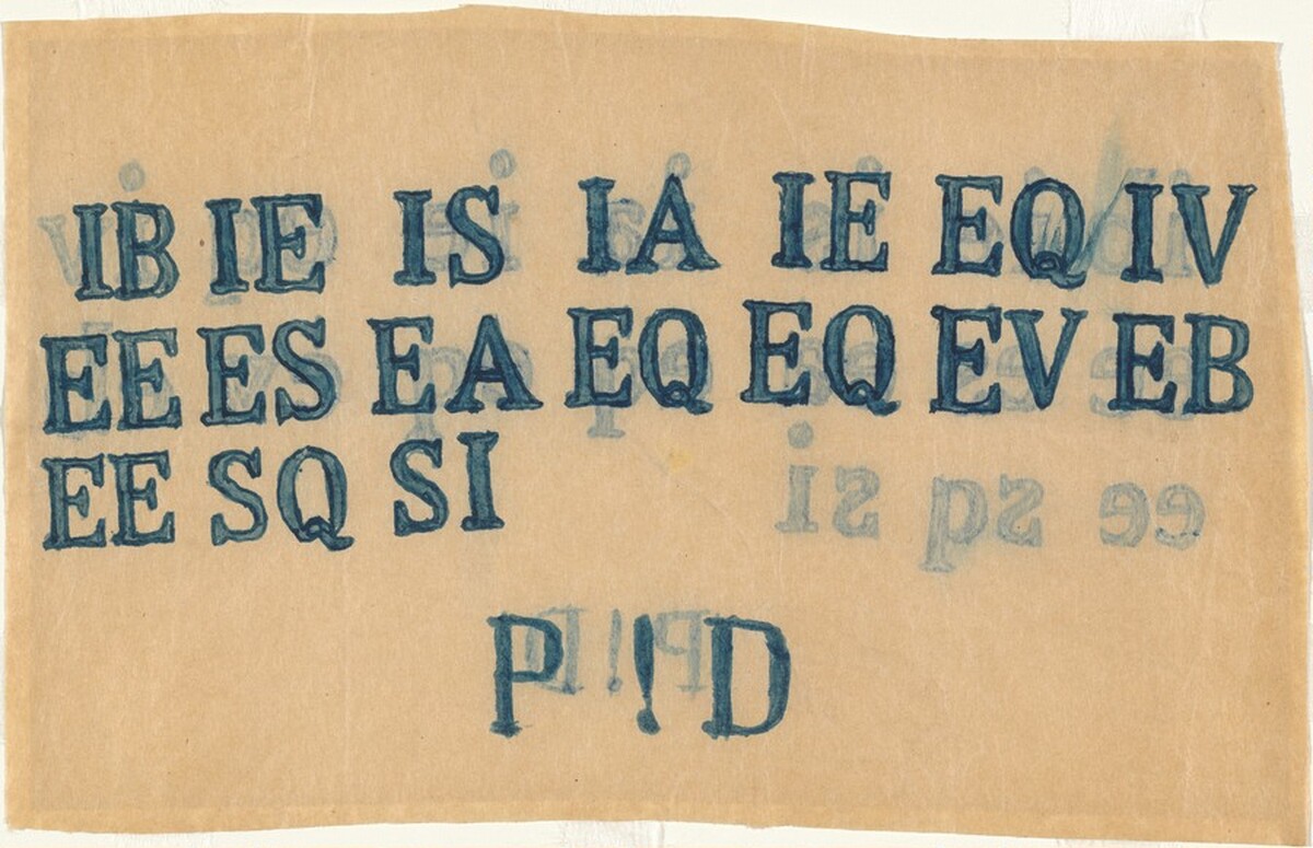 Untitled (P ! D) (recto)