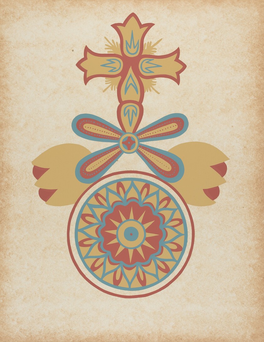 Santa Barbara Mission Doorway Design from the portfolio "Decorative Art of Spanish California"